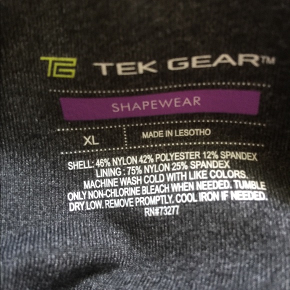 BNWOT TEK GEAR capri leggings - Picture 5 of 5